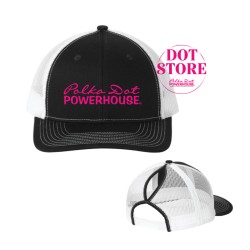 Polka Dot Pony Tail Trucker Hat